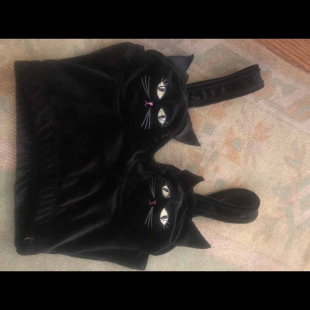 Black kitty cat bustier style Halloween too